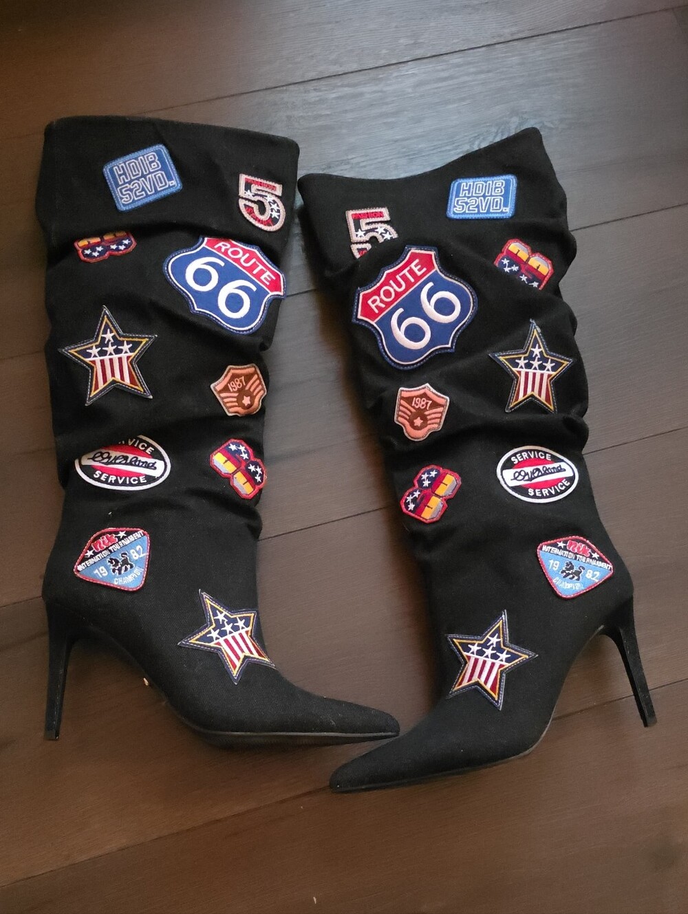 AZALEA WANG SYLRILAAA DENIM MULTI BOOT